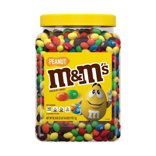 M&M's Peanuts Jar Pantry Size, 62 Ounce