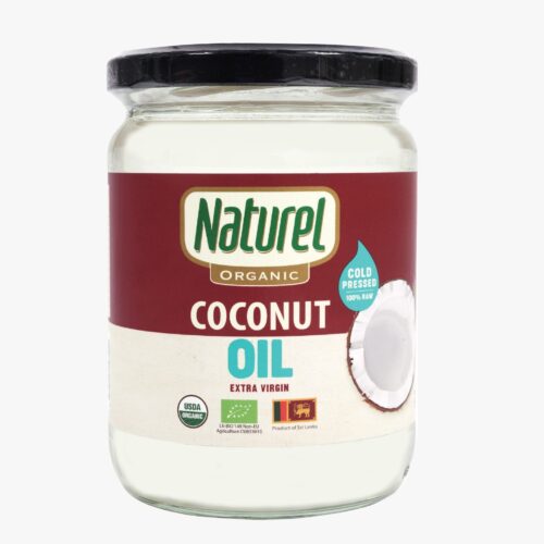 Naturel Organic Extra Virgin Coconut Oil – 500ml | Cold-Pressed & 100% Pure for Cooking, Skin & Hair